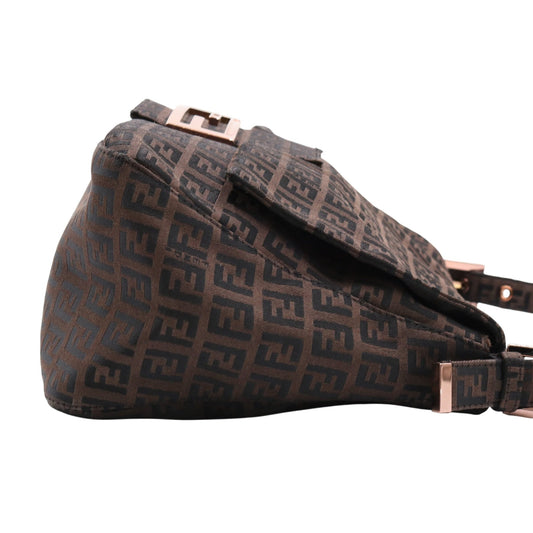 Zucchino Semi Shoulder Mamma Gold-tone hardware Shoulder Bag Brown