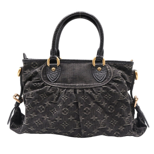 Monogram Denim Neo Cabby M95351 Satchel/Top Handle Bag Black