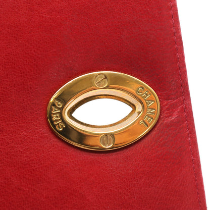 Matelasse Deka Chain Shoulder Shoulder Bag Red