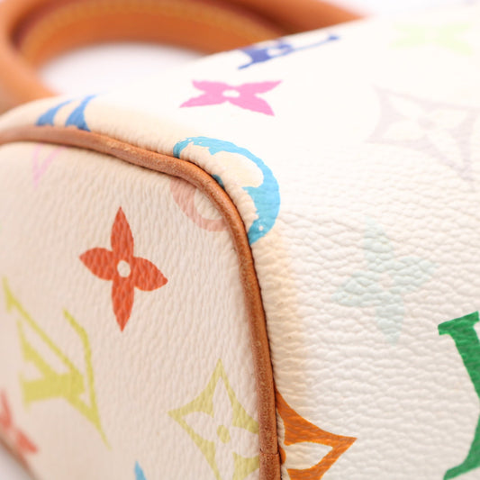 Monogram Mini Speedy Satchel/Top Handle Bag Multicolor