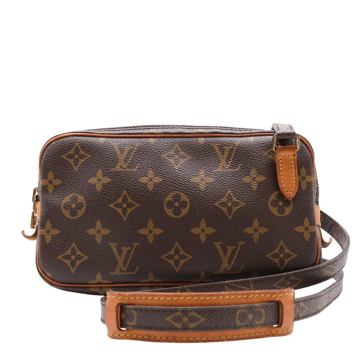 Monogram Pochette Marly Shoulder Bag Brown