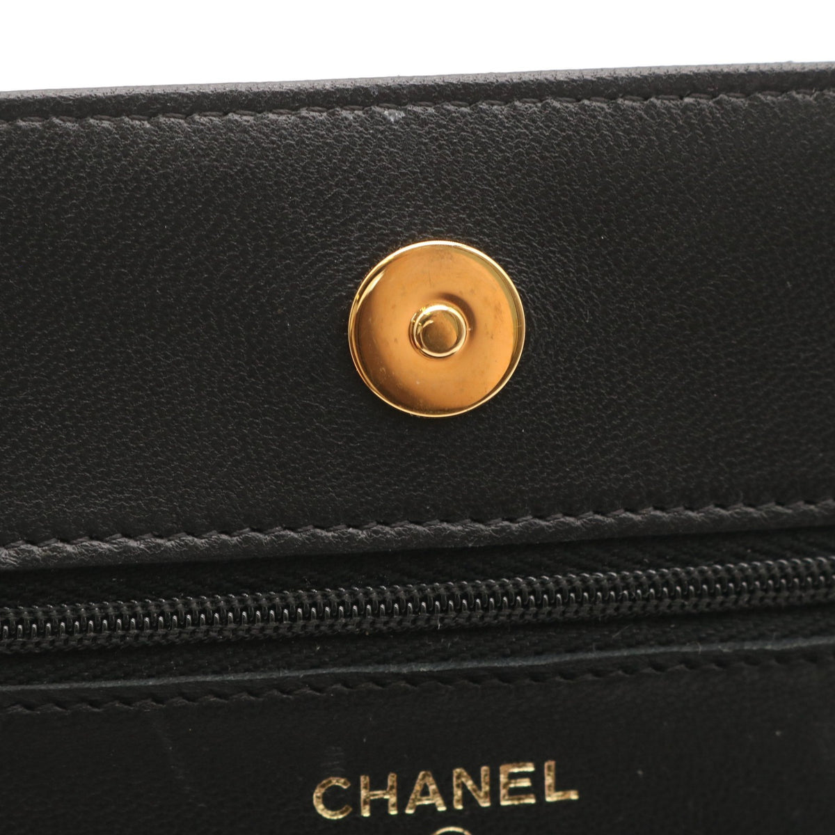 Matelasse Chain Shoulder Bag Black