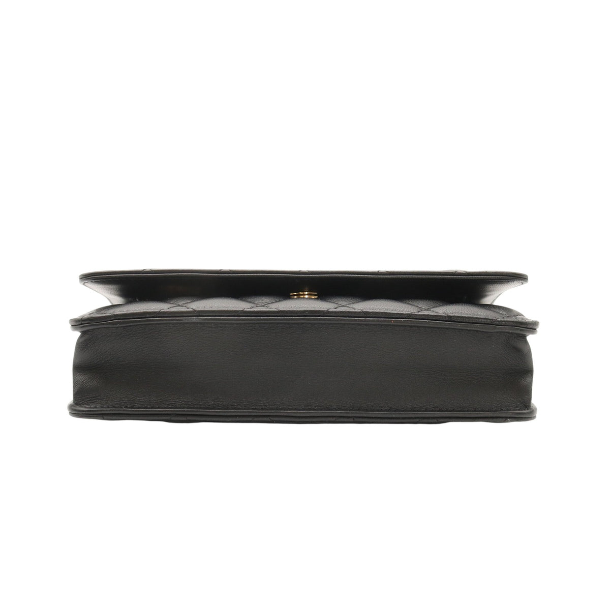 Matelasse Chain Shoulder Bag Black