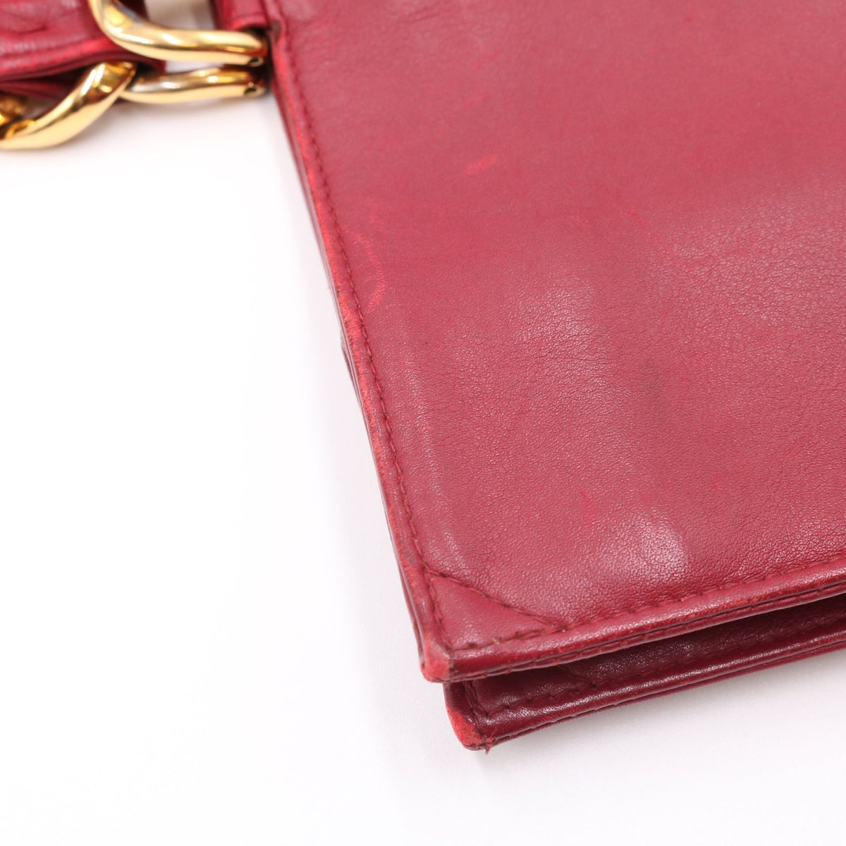 Chain Tote Bag Red