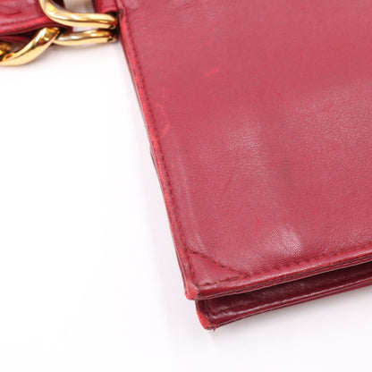 Chain Tote Bag Red