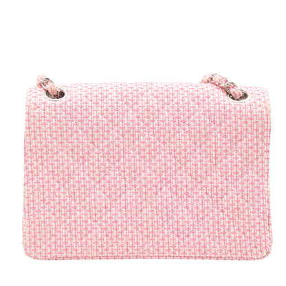 Matelasse Single Flap Double Chain Bag Shoulder Bag Pink