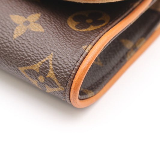 Monogram Pochette Twin PM M51854 Shoulder Bag Brown