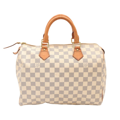 Damier Azur Speedy 30 N41370 Satchel/Top Handle Bag White