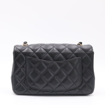 Mini Matelasse Chain Shoulder Bag Black