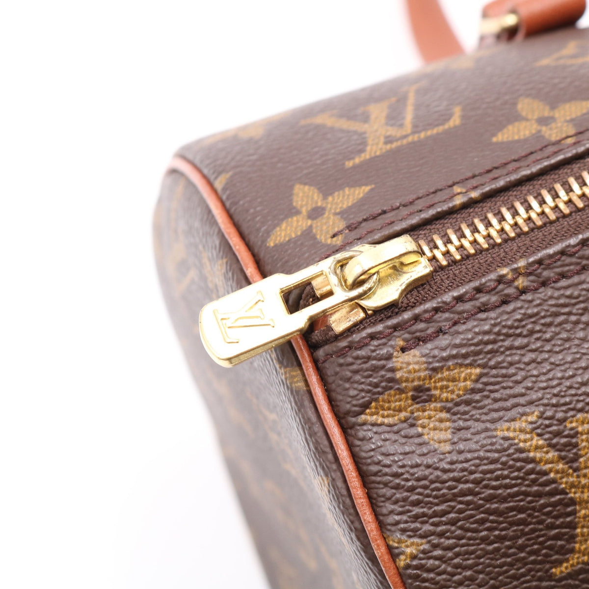 Monogram Papillon 30 (Old Model) M51365 Satchel/Top Handle Bag Brown
