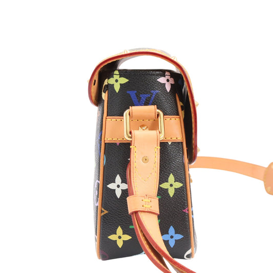 Monogram Multicolore Sologne M92639 Crossbody Black