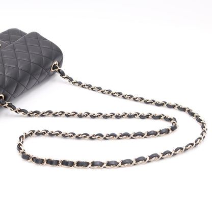Mini Matelasse Chain Shoulder Bag Black