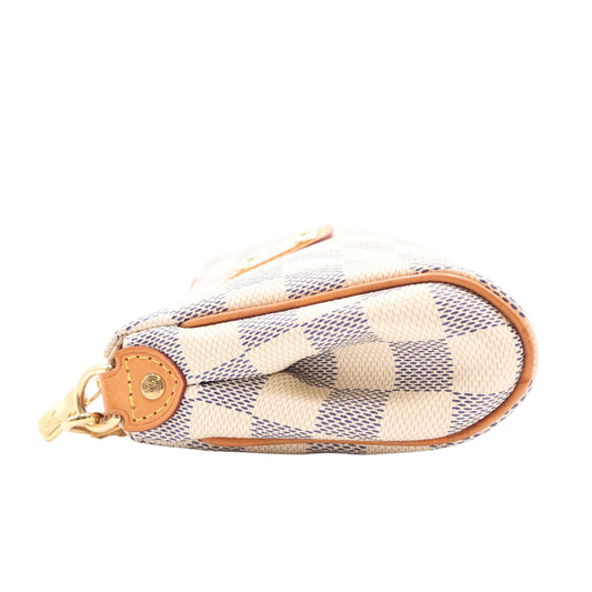 Damier Azur Eva N55214 Clutch Cream