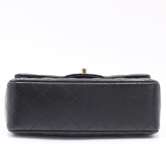 Mini Matelasse Chain Shoulder Bag Black