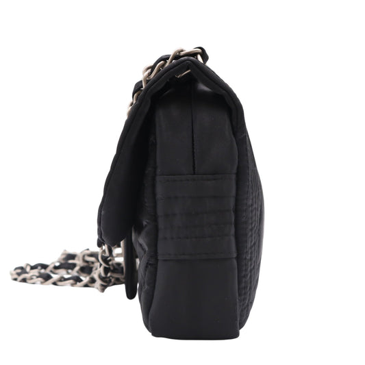 Sports Line Sports Single Flap Double Chain Bag Shoulder Bag Black