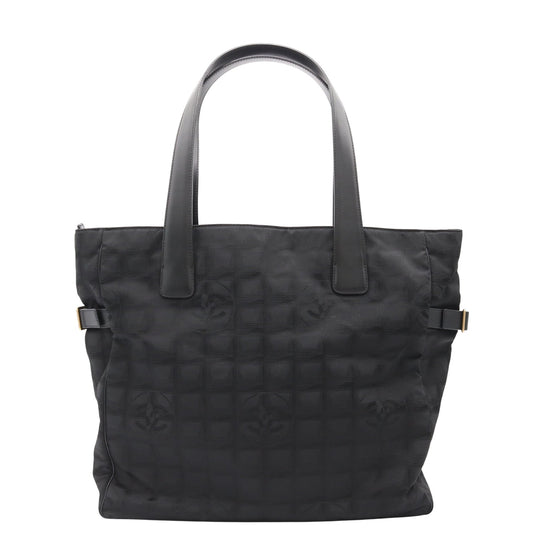 New Travel Line Tote Bag Black