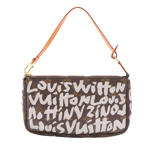 Monogram Graffiti Pochette Accessoires M92192 pouch Brown