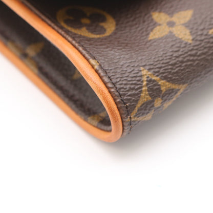 Monogram Pochette Twin PM M51854 Shoulder Bag Brown