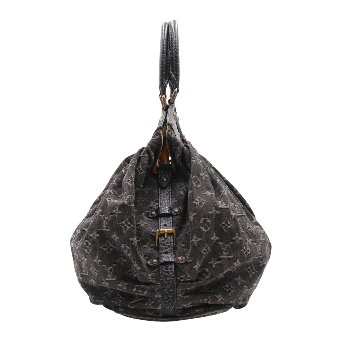 Monogram Denim XL Noir M95510 Duffle Black
