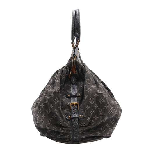 Monogram Denim XL Noir M95510 Duffle Black