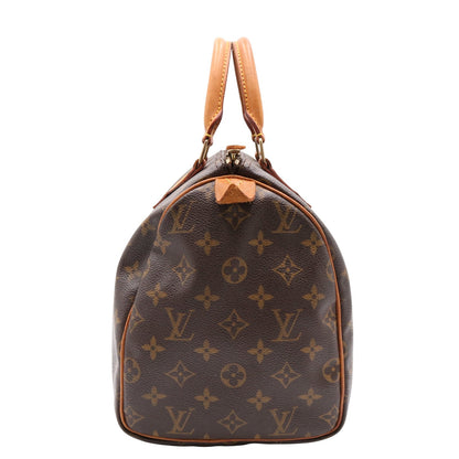 Monogram Speedy 30 M41526 Satchel/Top Handle Bag Brown