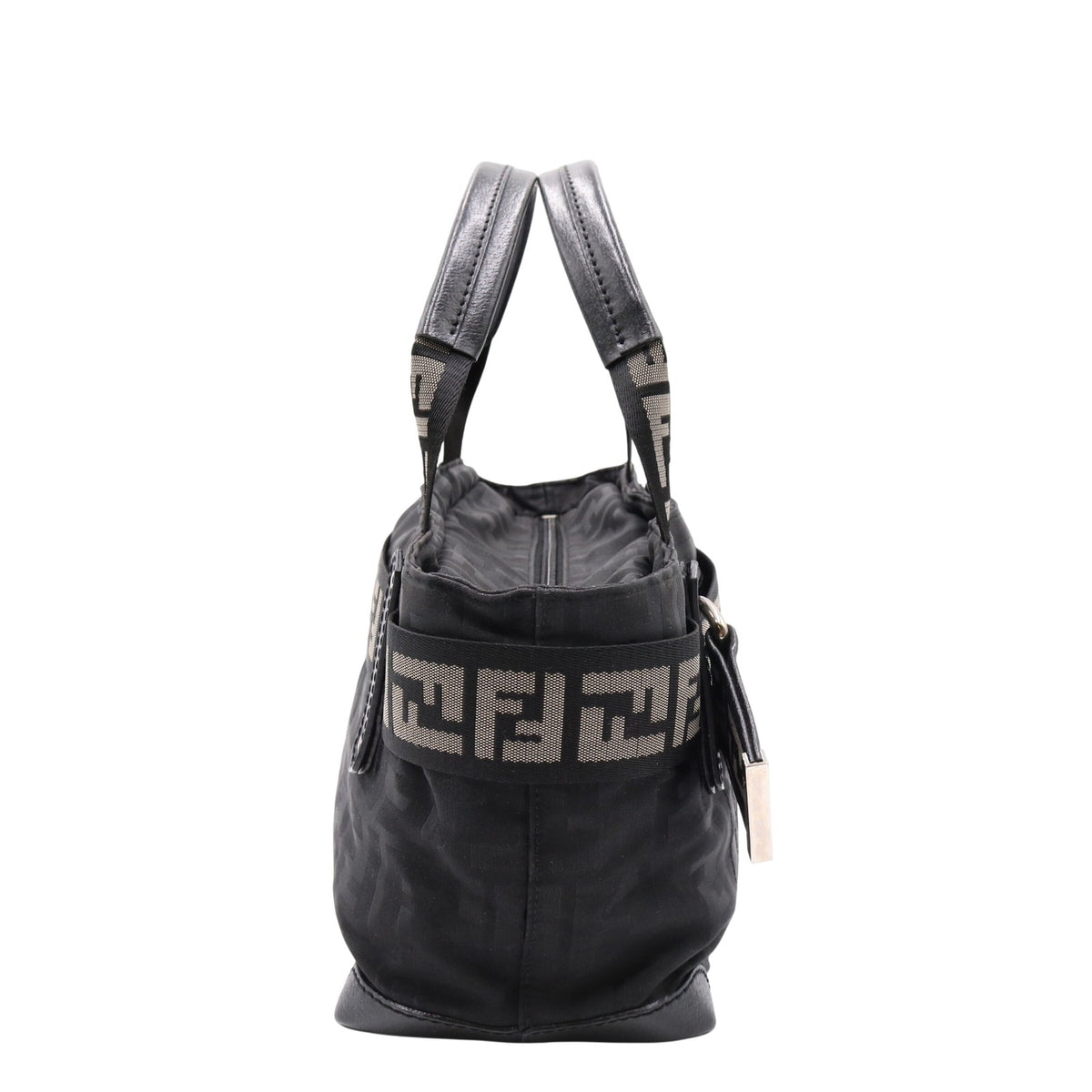 Zucca Handbag Satchel/Top Handle Bag Black