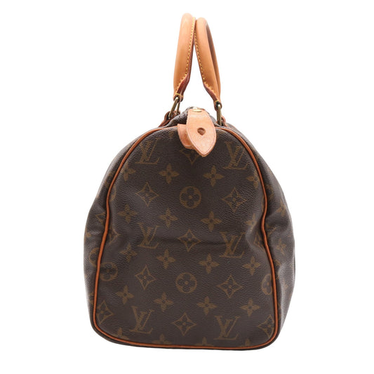 Monogram Speedy 30 M41108 Satchel/Top Handle Bag Brown