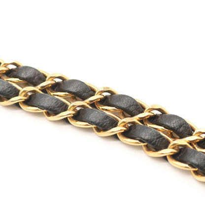 Matelasse Chain Shoulder Bag Black