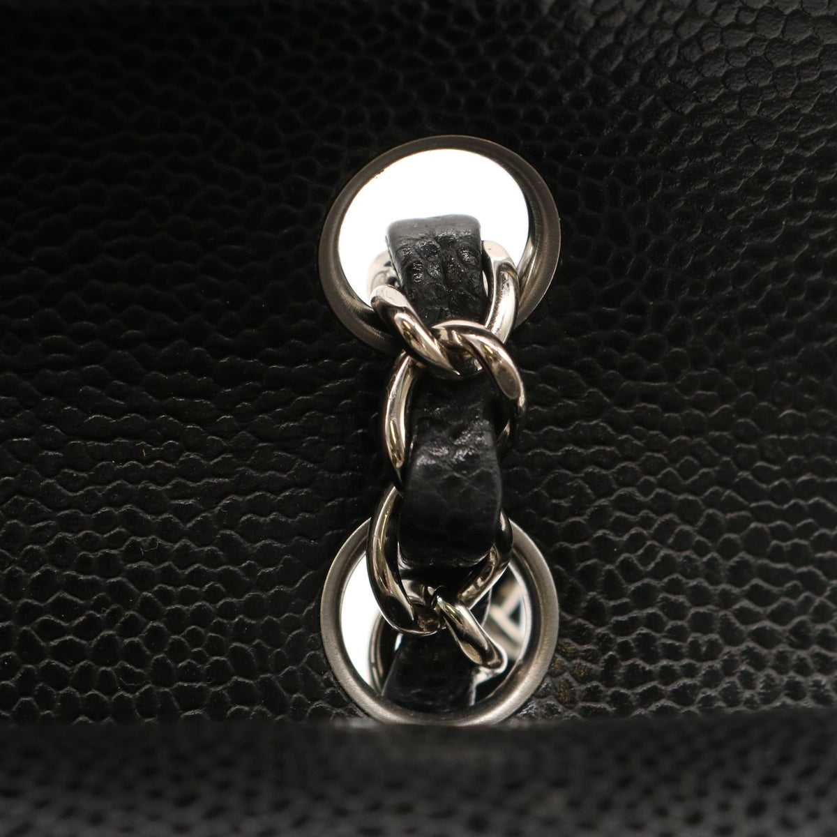 Matelasse Double Flap Chain Shoulder Bag Black