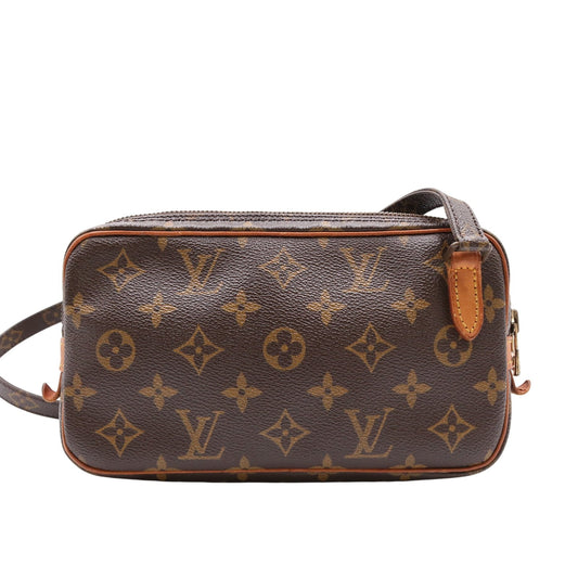 Monogram Pochette Marly Shoulder Bag Brown