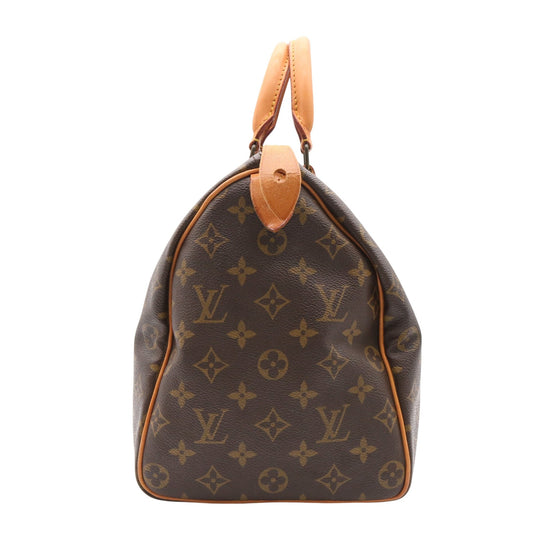 Monogram Speedy 35 M41524 Satchel/Top Handle Bag Brown