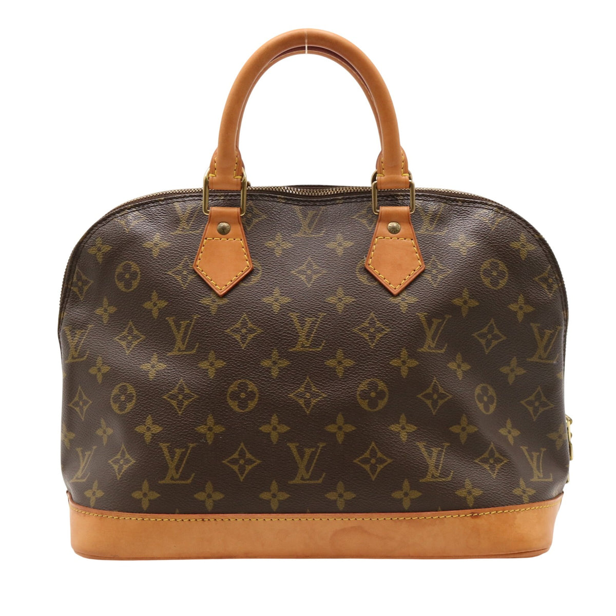 Monogram Alma PM M51130 Satchel/Top Handle Bag Brown