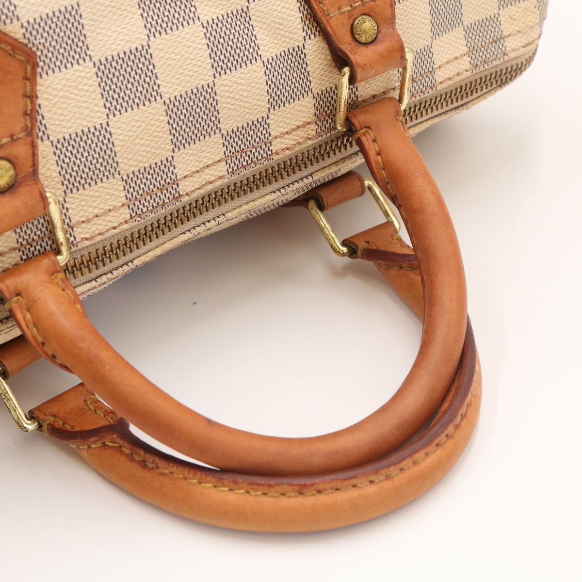 Damier Azur Speedy 30 N41370 Satchel/Top Handle Bag White